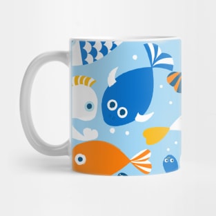 Colorful fish - kids illustration Mug